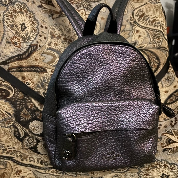 Coach Metallic Hologram Mini Backpack